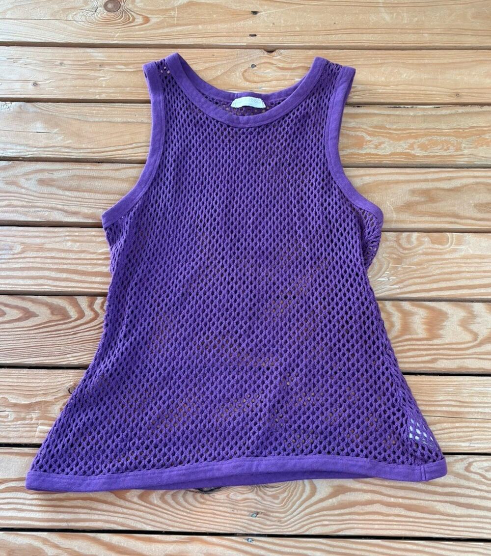Ulla Johnson Women’s Mesh Tank Top Size S Purple P9